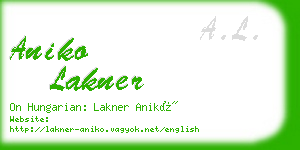 aniko lakner business card